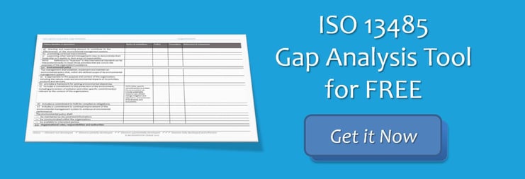 Gap Analysis ISO 13485