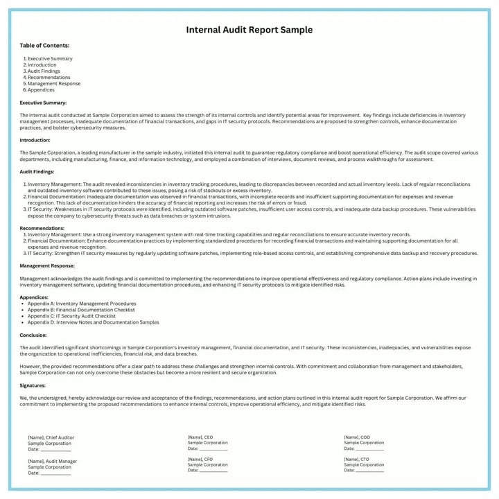 internal-audit-report-sample